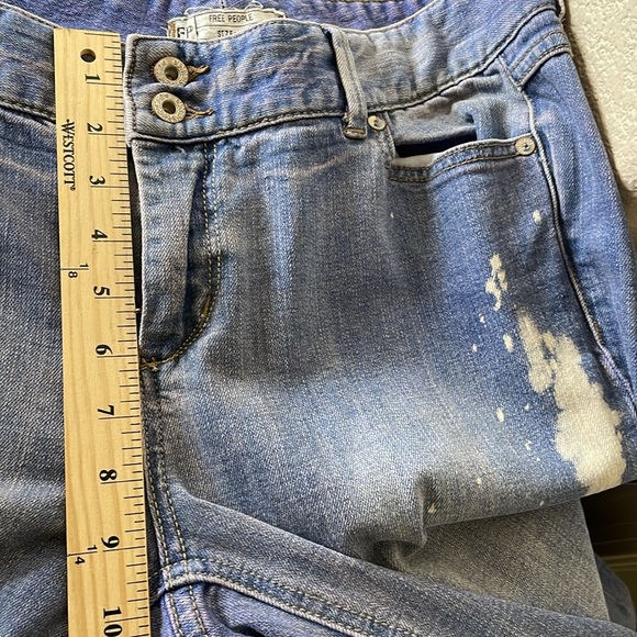 Free People Flare Bell Bottom Jeans Size 31 - Picture 4 of 9